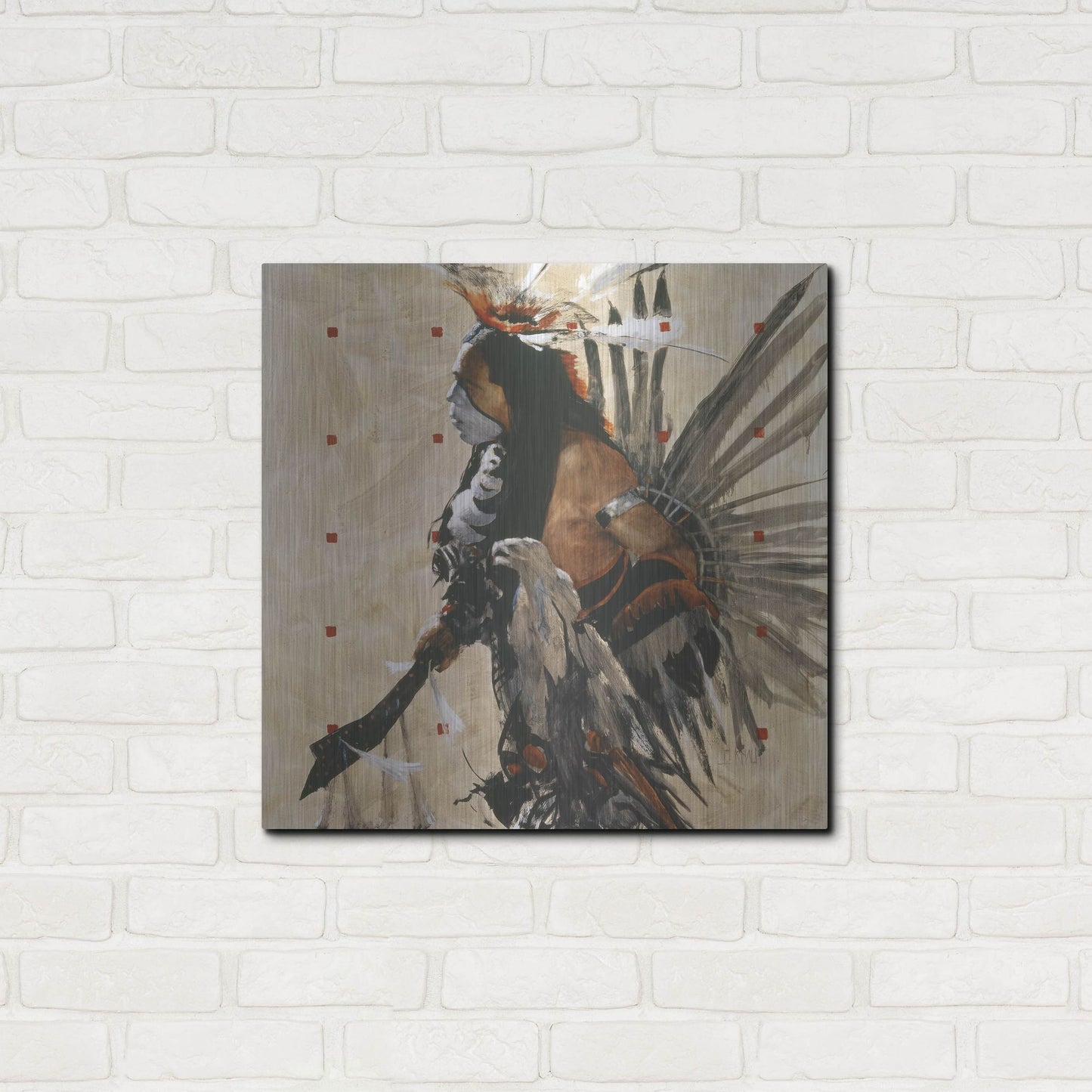 Luxe Metal Art 'Ben Yahola I I I' by J. E. Knauf, Metal Wall Art,24x24