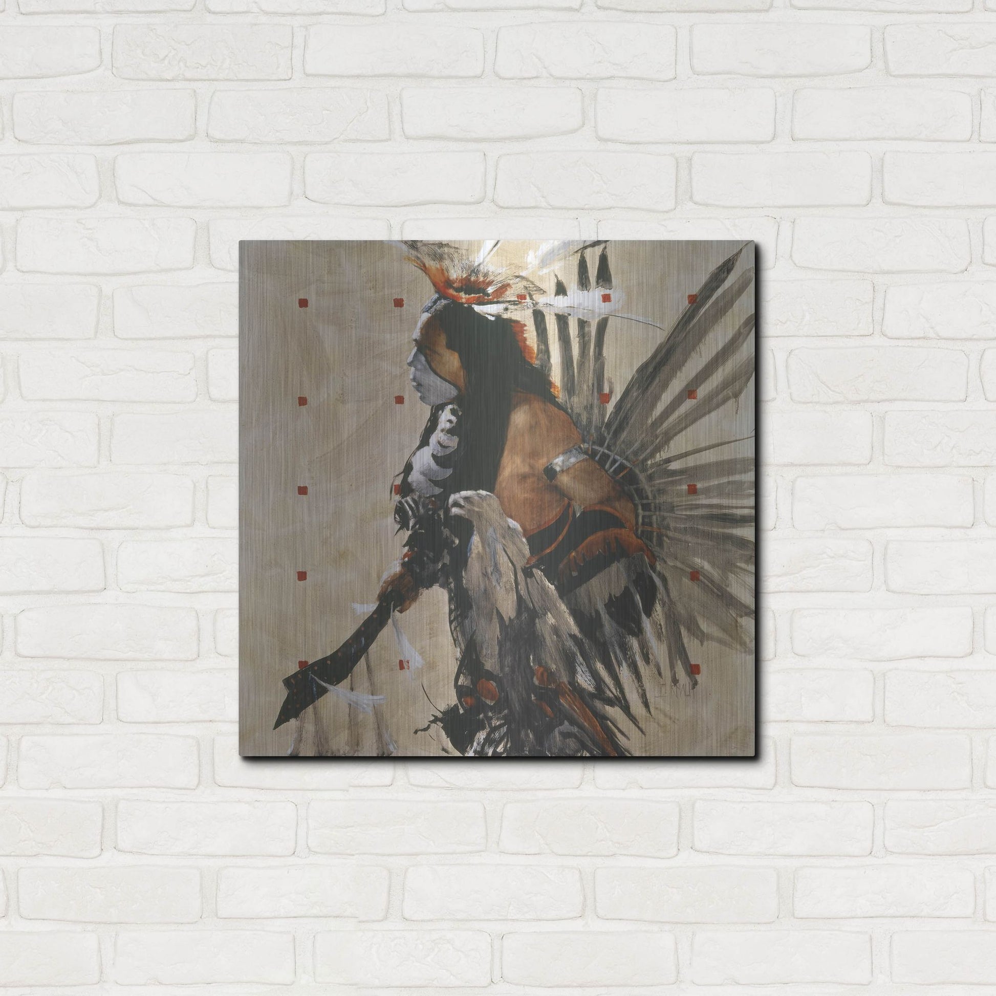 Luxe Metal Art 'Ben Yahola I I I' by J. E. Knauf, Metal Wall Art,24x24