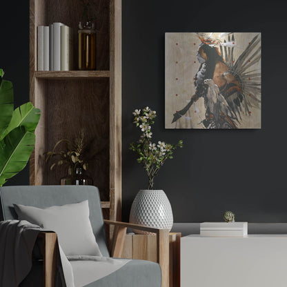 Luxe Metal Art 'Ben Yahola I I I' by J. E. Knauf, Metal Wall Art,24x24