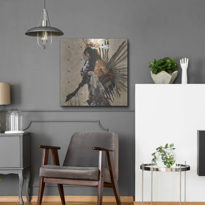 Luxe Metal Art 'Ben Yahola I I I' by J. E. Knauf, Metal Wall Art,24x24