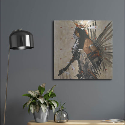 Luxe Metal Art 'Ben Yahola I I I' by J. E. Knauf, Metal Wall Art,24x24