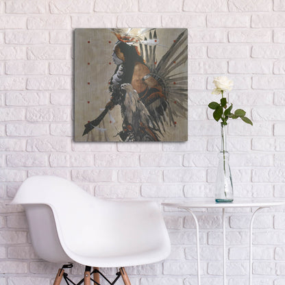 Luxe Metal Art 'Ben Yahola I I I' by J. E. Knauf, Metal Wall Art,24x24