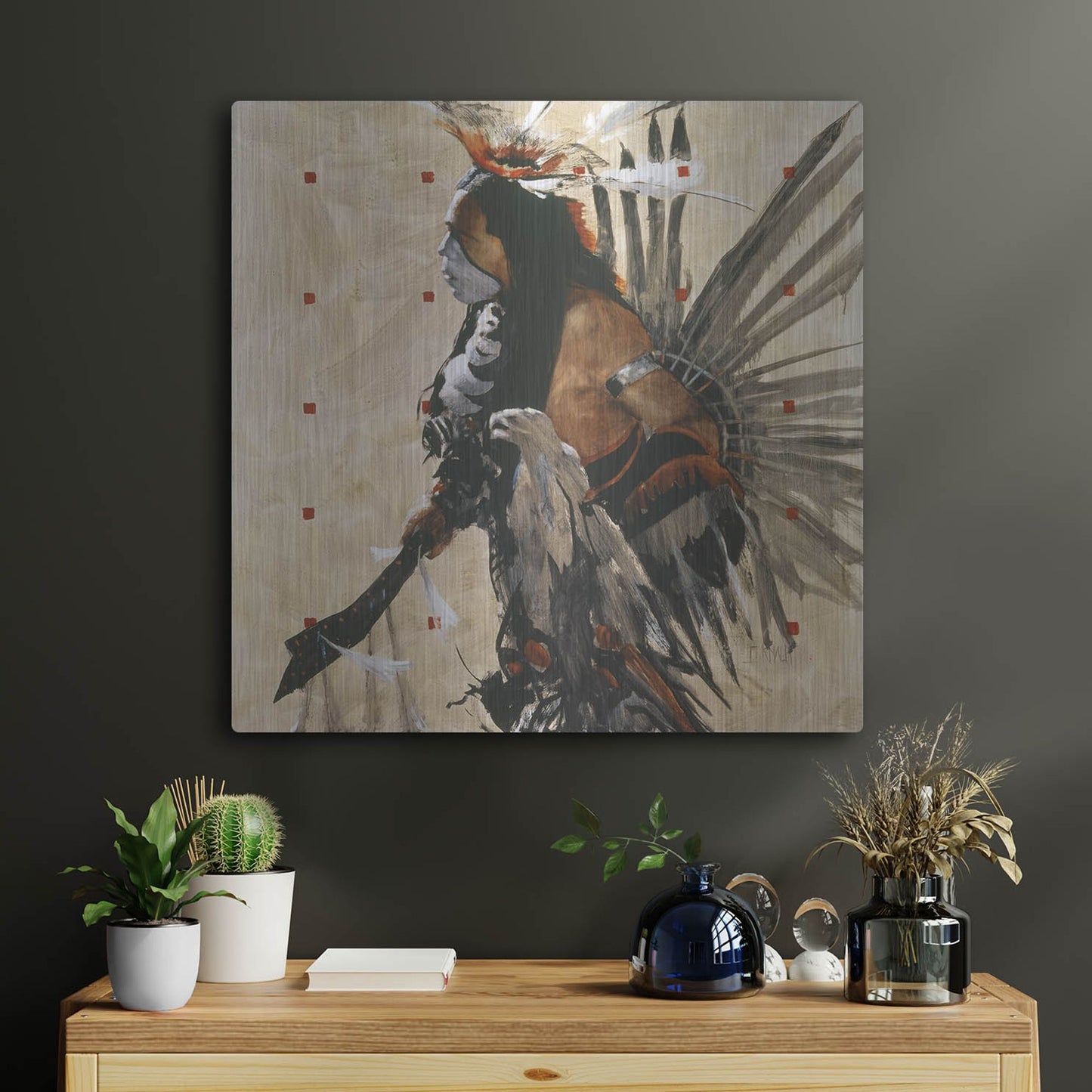 Luxe Metal Art 'Ben Yahola I I I' by J. E. Knauf, Metal Wall Art,24x24