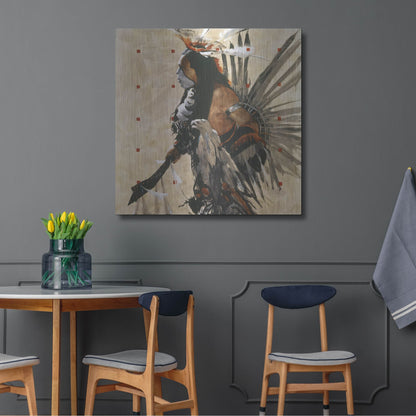 Luxe Metal Art 'Ben Yahola I I I' by J. E. Knauf, Metal Wall Art,36x36