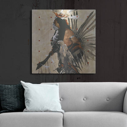 Luxe Metal Art 'Ben Yahola I I I' by J. E. Knauf, Metal Wall Art,36x36