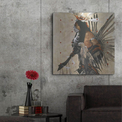 Luxe Metal Art 'Ben Yahola I I I' by J. E. Knauf, Metal Wall Art,36x36