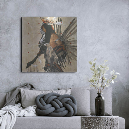 Luxe Metal Art 'Ben Yahola I I I' by J. E. Knauf, Metal Wall Art,36x36