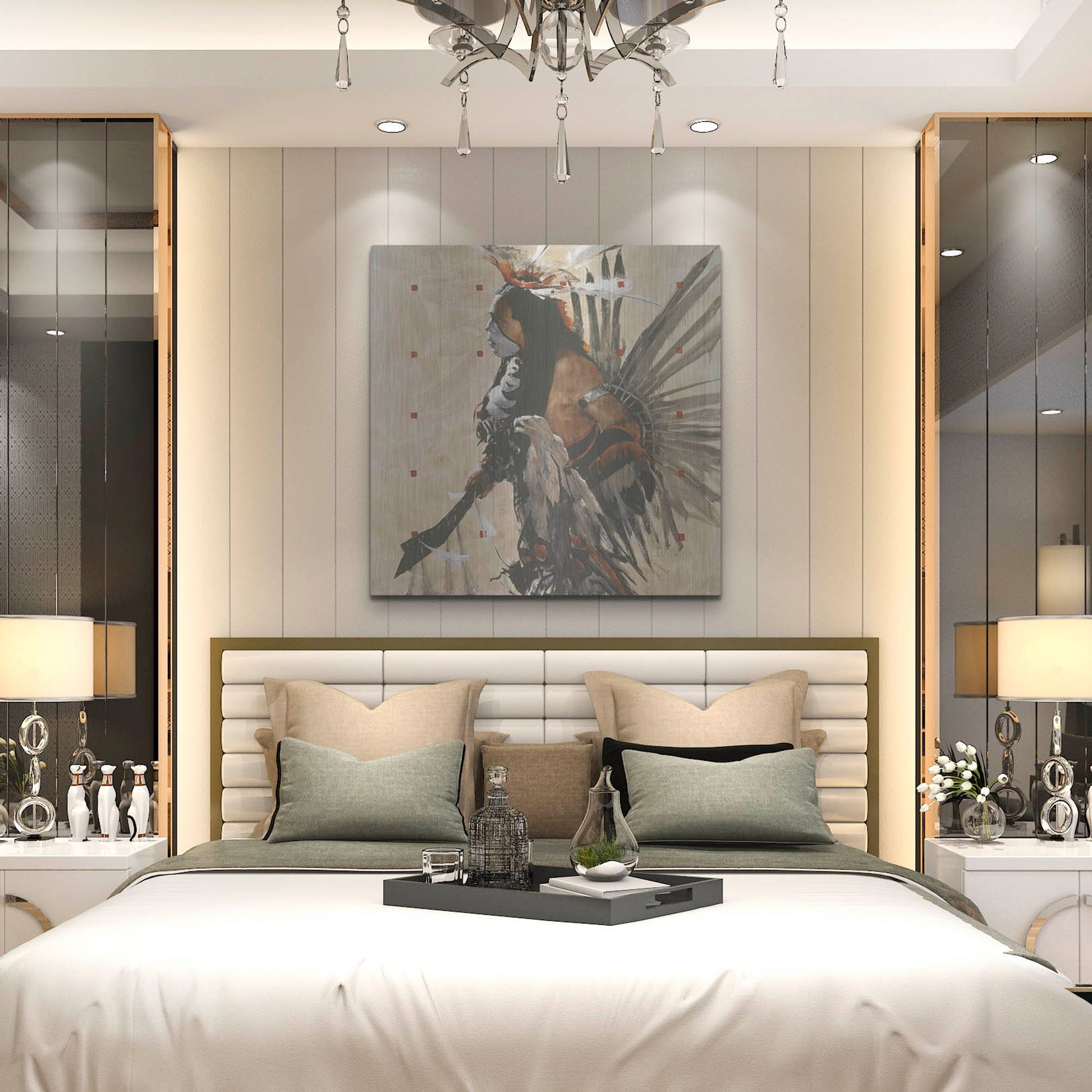 Luxe Metal Art 'Ben Yahola I I I' by J. E. Knauf, Metal Wall Art,36x36