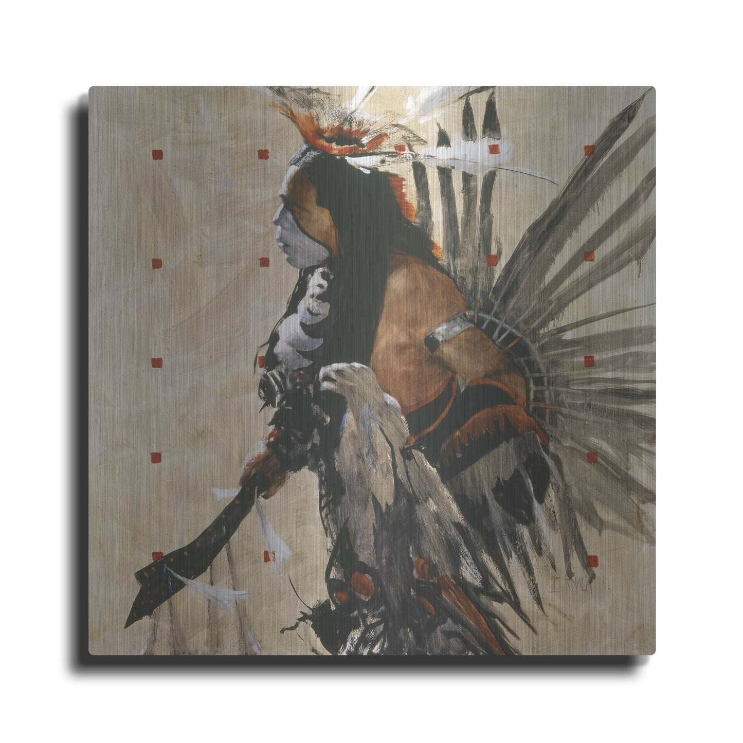 Luxe Metal Art 'Ben Yahola I I I' by J. E. Knauf, Metal Wall Art