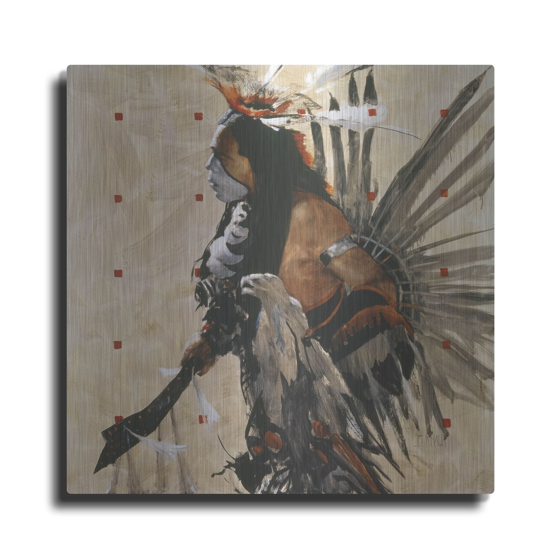 Luxe Metal Art 'Ben Yahola I I I' by J. E. Knauf, Metal Wall Art