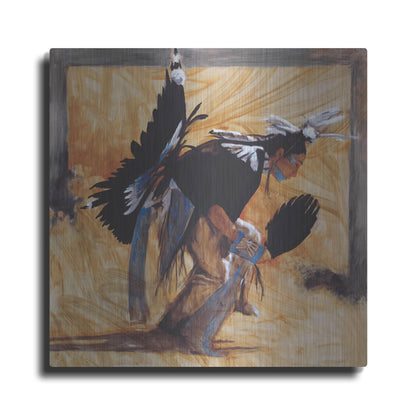 Luxe Metal Art 'D. Looking Glass' by J. E. Knauf, Metal Wall Art