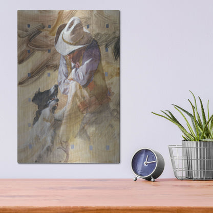 Luxe Metal Art 'Marching Orders' by J. E. Knauf, Metal Wall Art,12x16