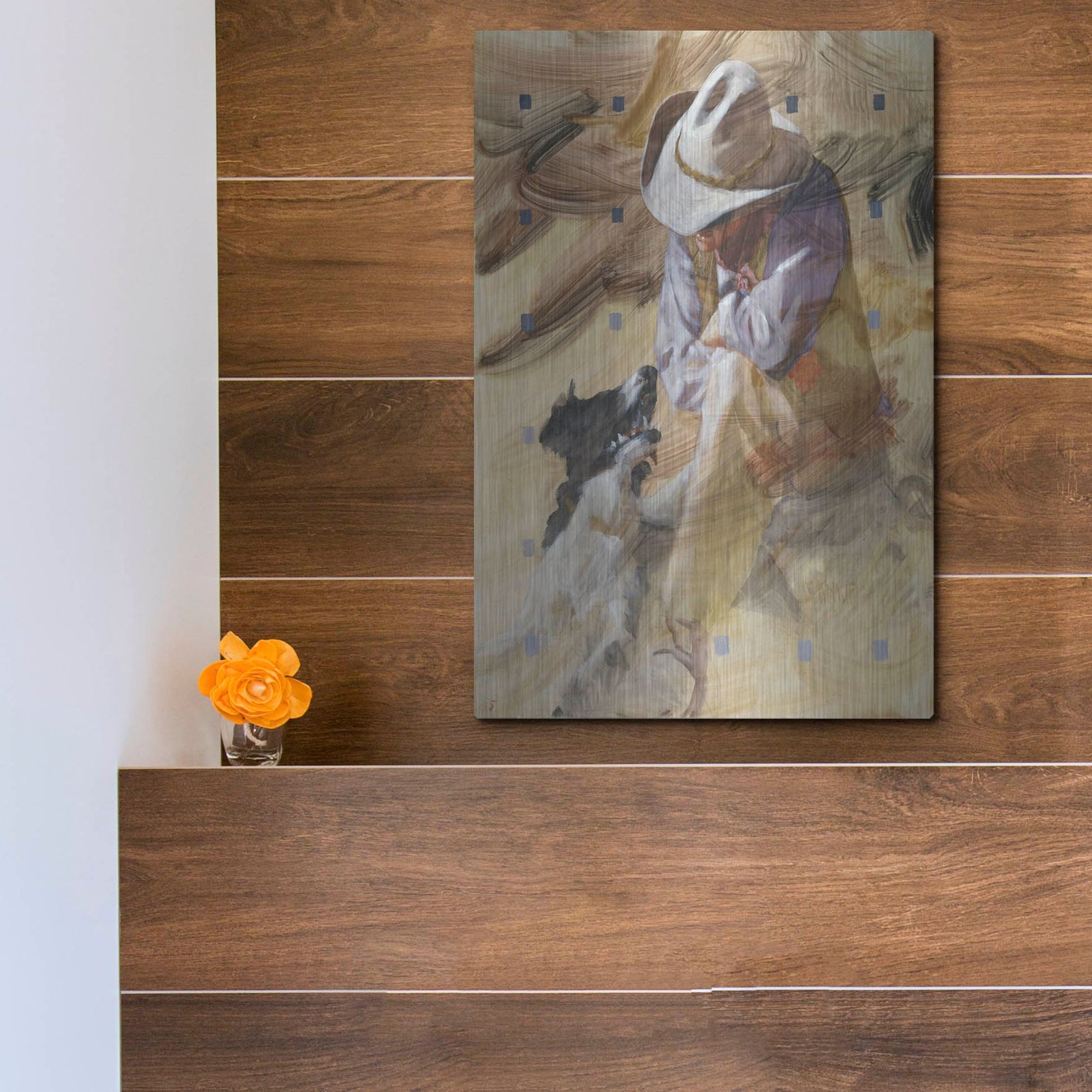 Luxe Metal Art 'Marching Orders' by J. E. Knauf, Metal Wall Art,12x16