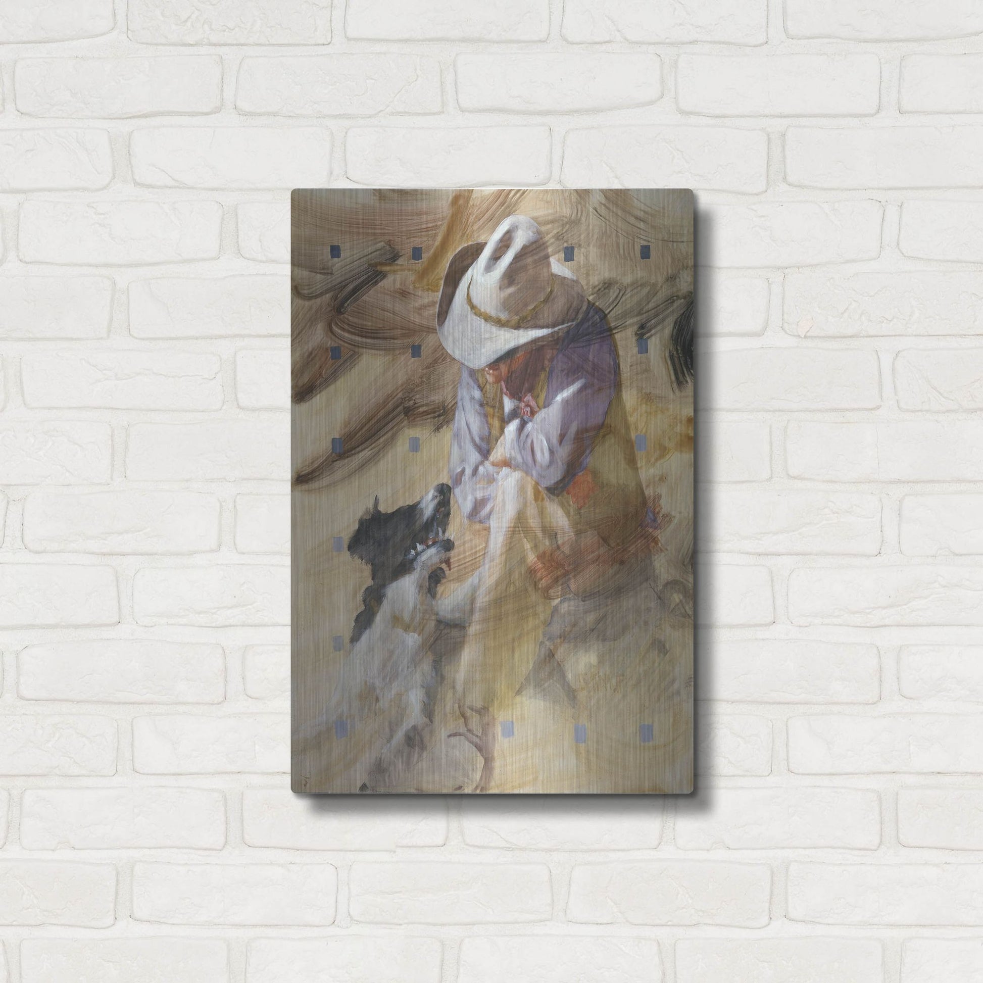 Luxe Metal Art 'Marching Orders' by J. E. Knauf, Metal Wall Art,16x24