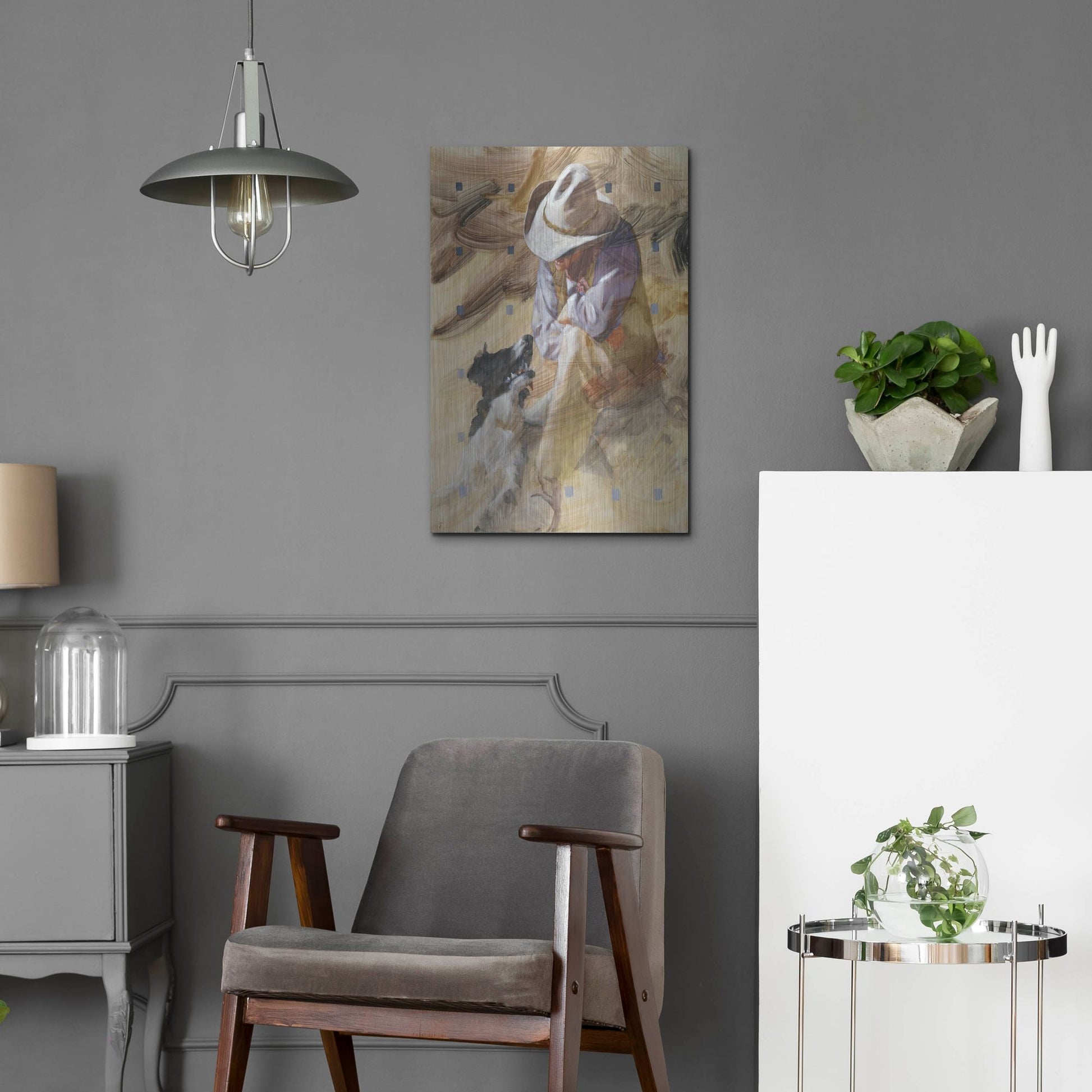 Luxe Metal Art 'Marching Orders' by J. E. Knauf, Metal Wall Art,16x24