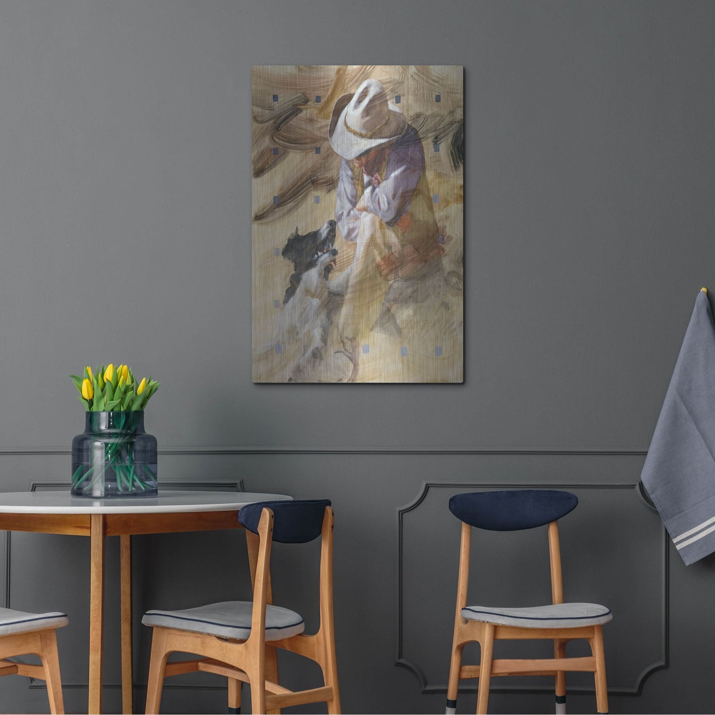 Luxe Metal Art 'Marching Orders' by J. E. Knauf, Metal Wall Art,24x36