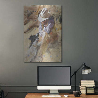 Luxe Metal Art 'Marching Orders' by J. E. Knauf, Metal Wall Art,24x36