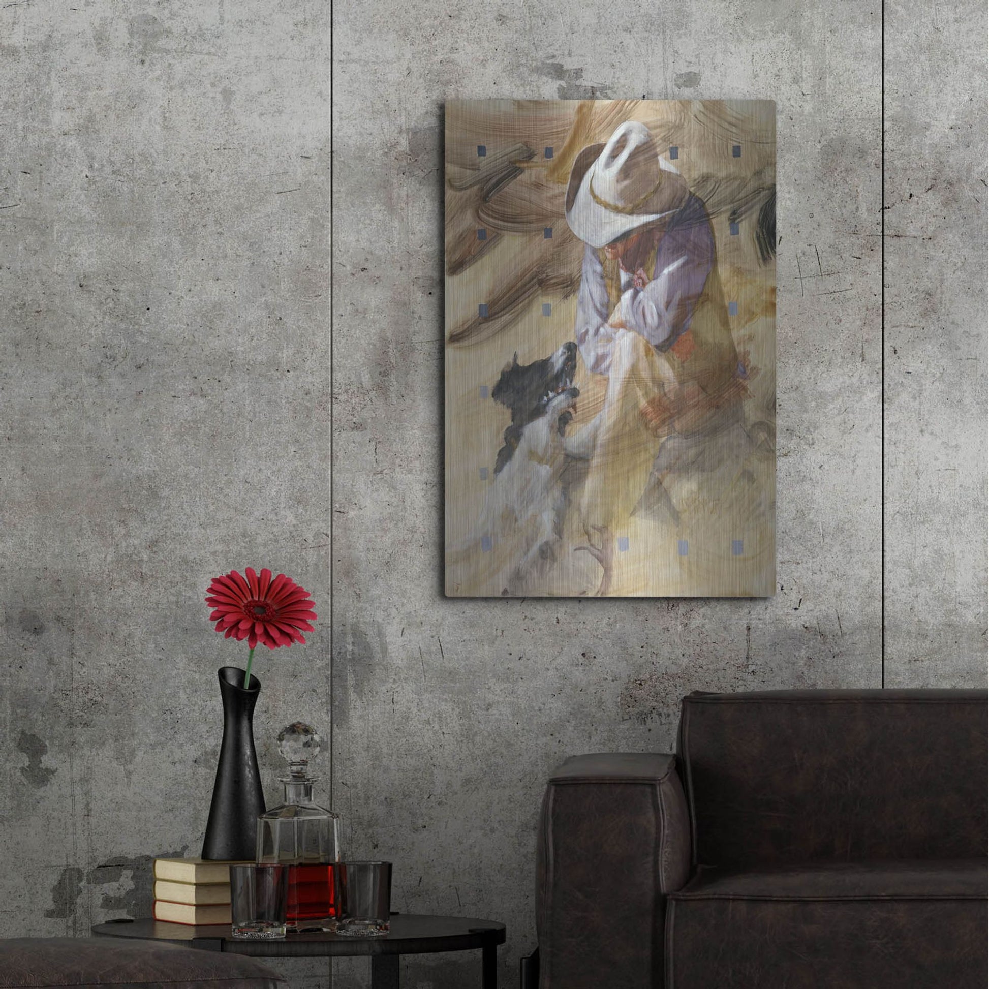 Luxe Metal Art 'Marching Orders' by J. E. Knauf, Metal Wall Art,24x36