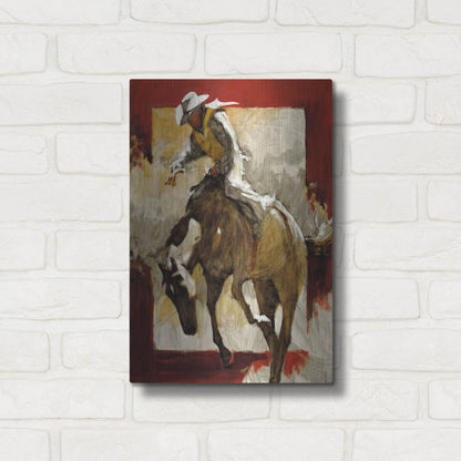 Luxe Metal Art 'Countdown In Red' by J. E. Knauf, Metal Wall Art,12x16