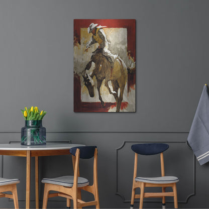 Luxe Metal Art 'Countdown In Red' by J. E. Knauf, Metal Wall Art,24x36