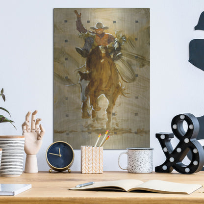 Luxe Metal Art 'Holdin' On' by J. E. Knauf, Metal Wall Art,12x16