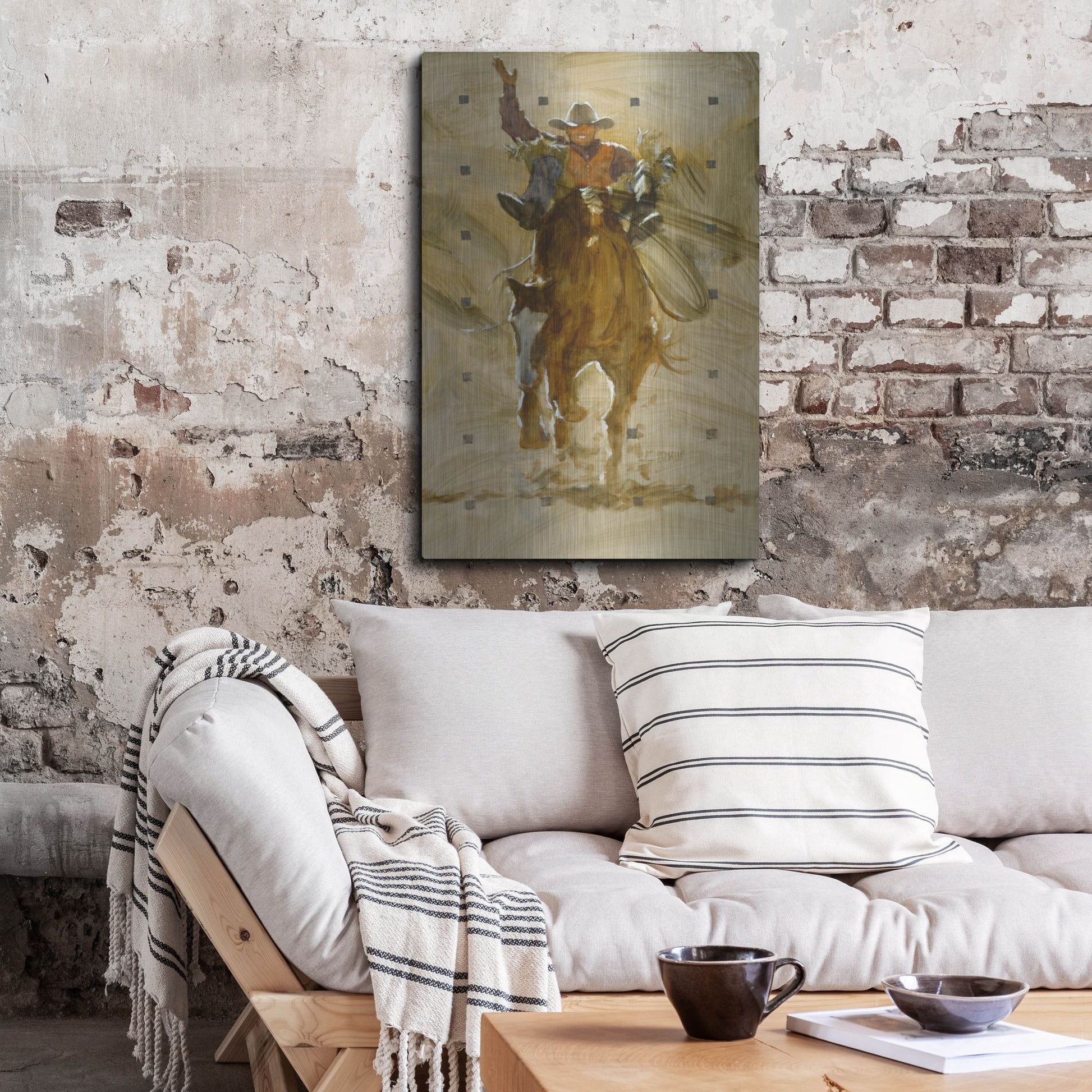 Luxe Metal Art 'Holdin' On' by J. E. Knauf, Metal Wall Art,24x36
