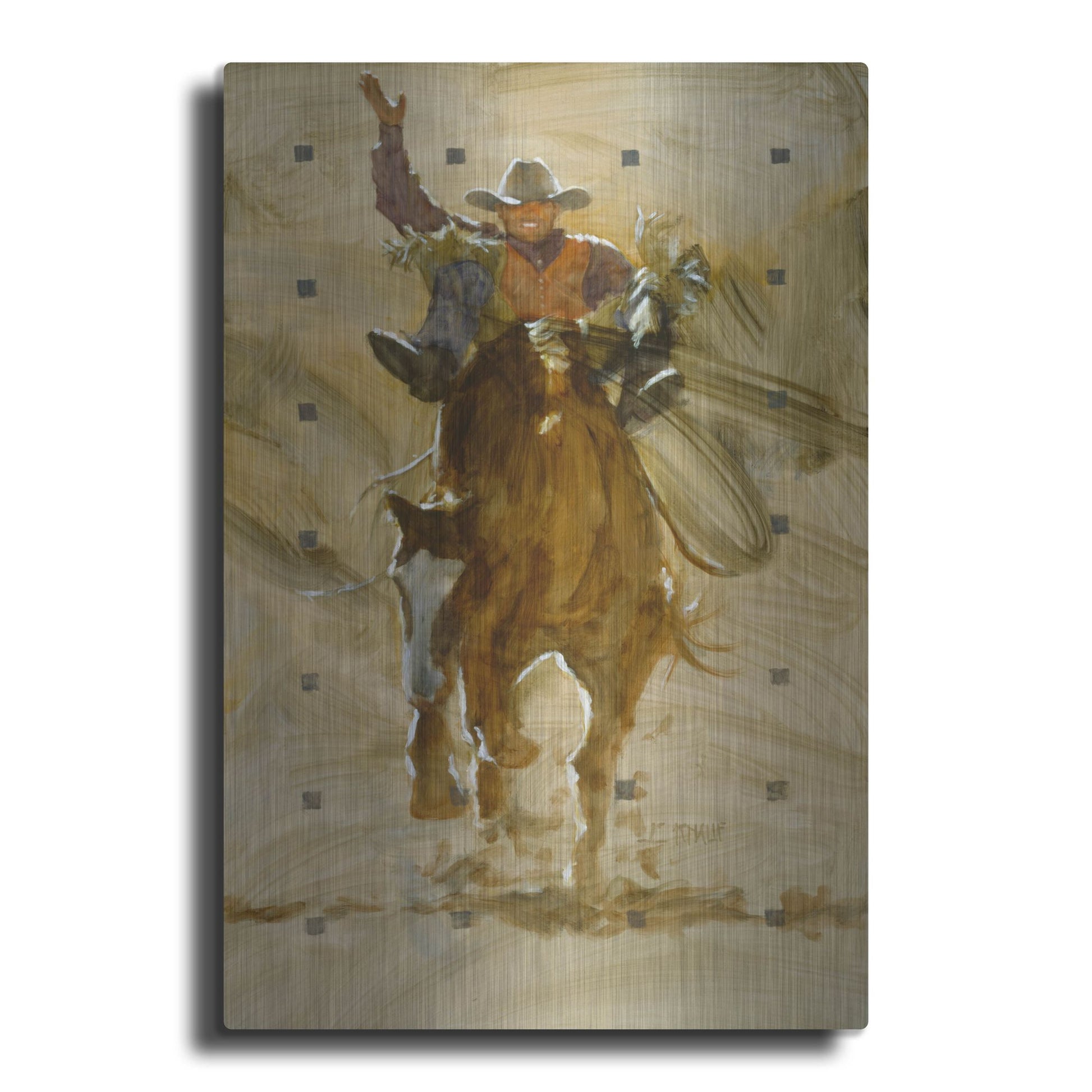 Luxe Metal Art 'Holdin' On' by J. E. Knauf, Metal Wall Art