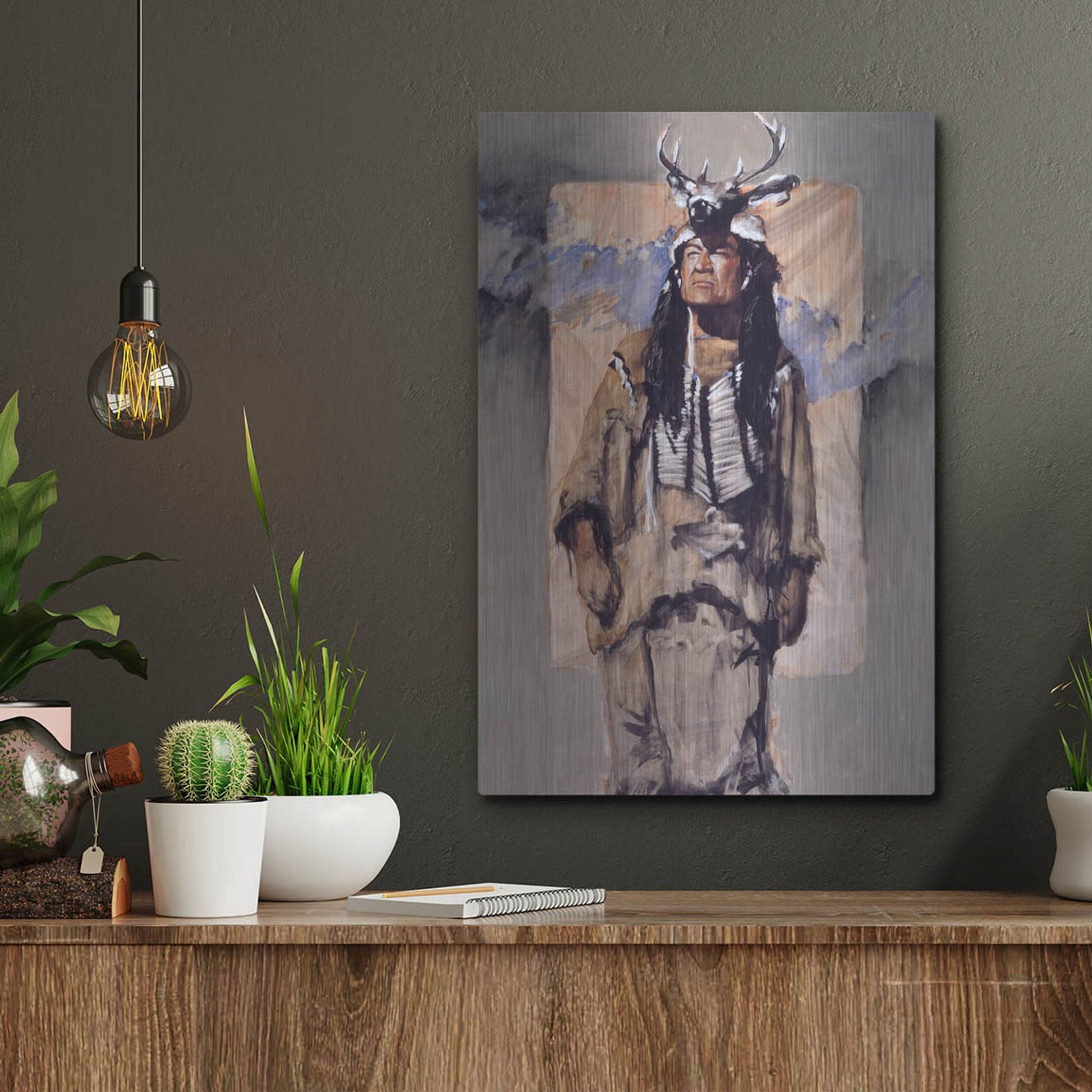 Luxe Metal Art 'Shared Vision' by J. E. Knauf, Metal Wall Art,12x16