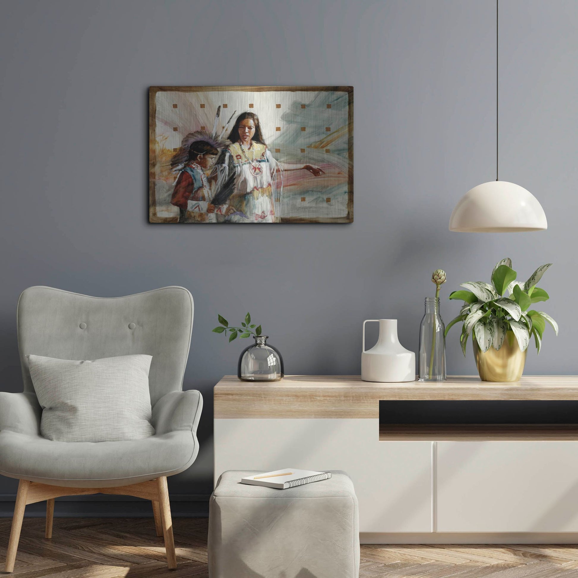 Luxe Metal Art 'Secrets' by J. E. Knauf, Metal Wall Art,24x16