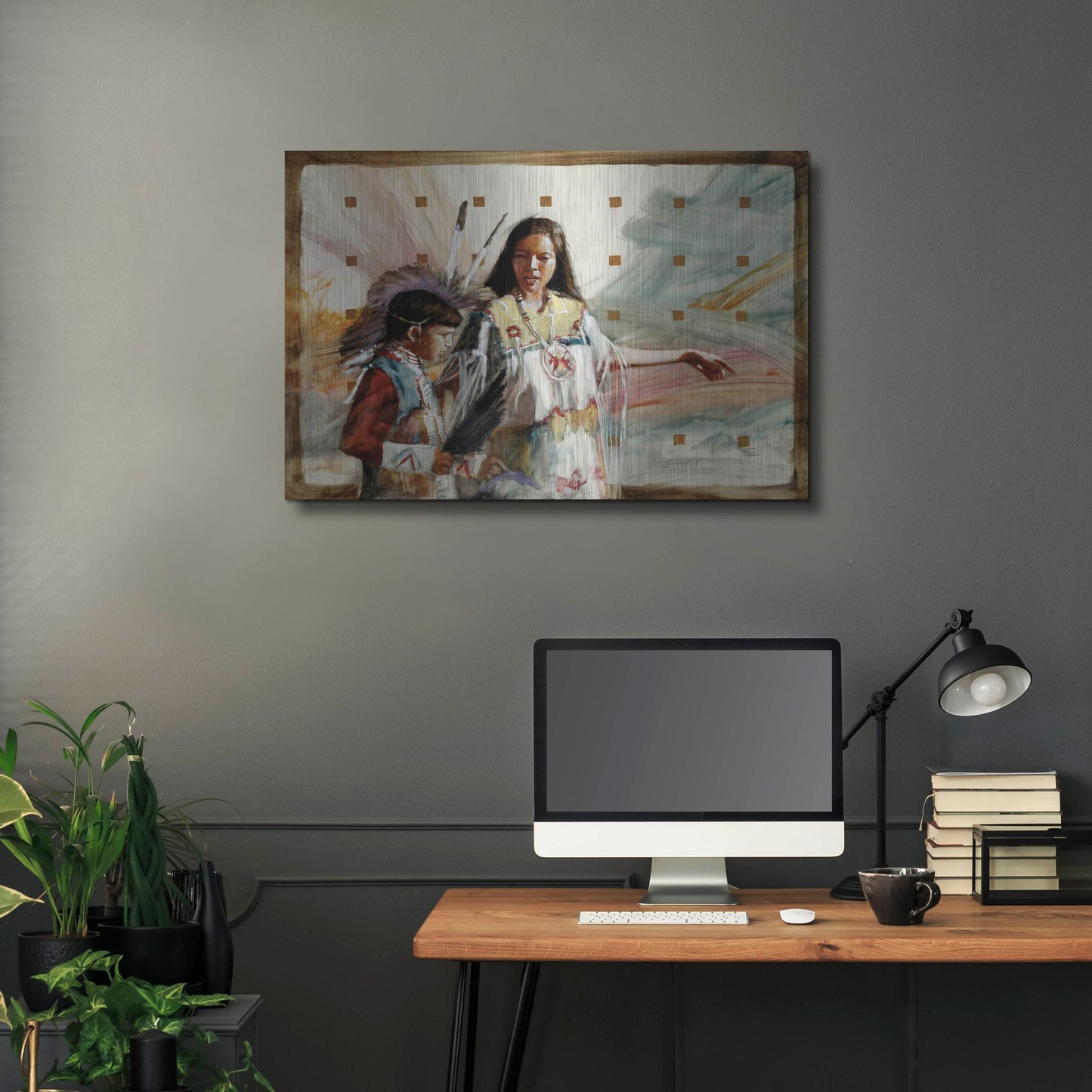 Luxe Metal Art 'Secrets' by J. E. Knauf, Metal Wall Art,36x24