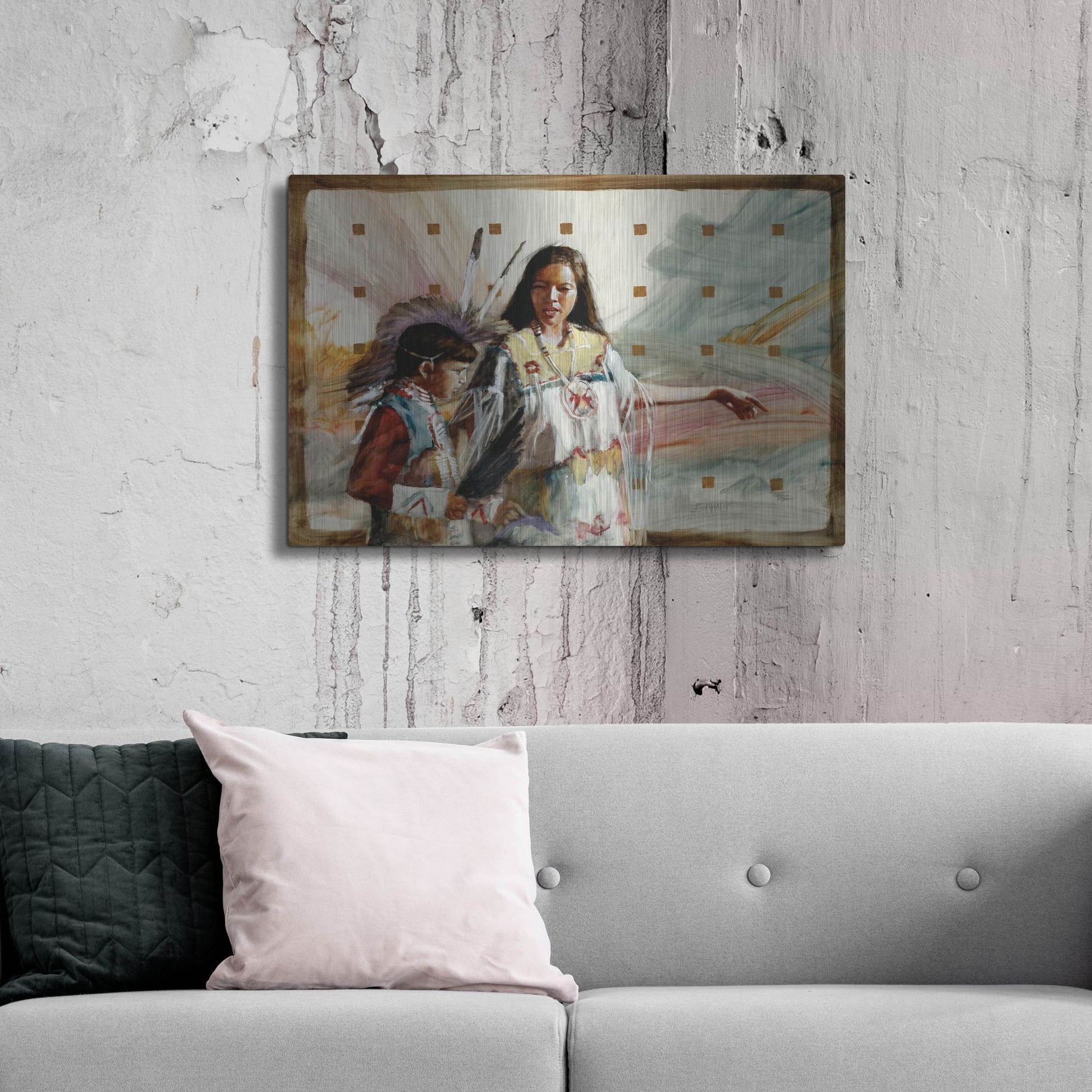 Luxe Metal Art 'Secrets' by J. E. Knauf, Metal Wall Art,36x24
