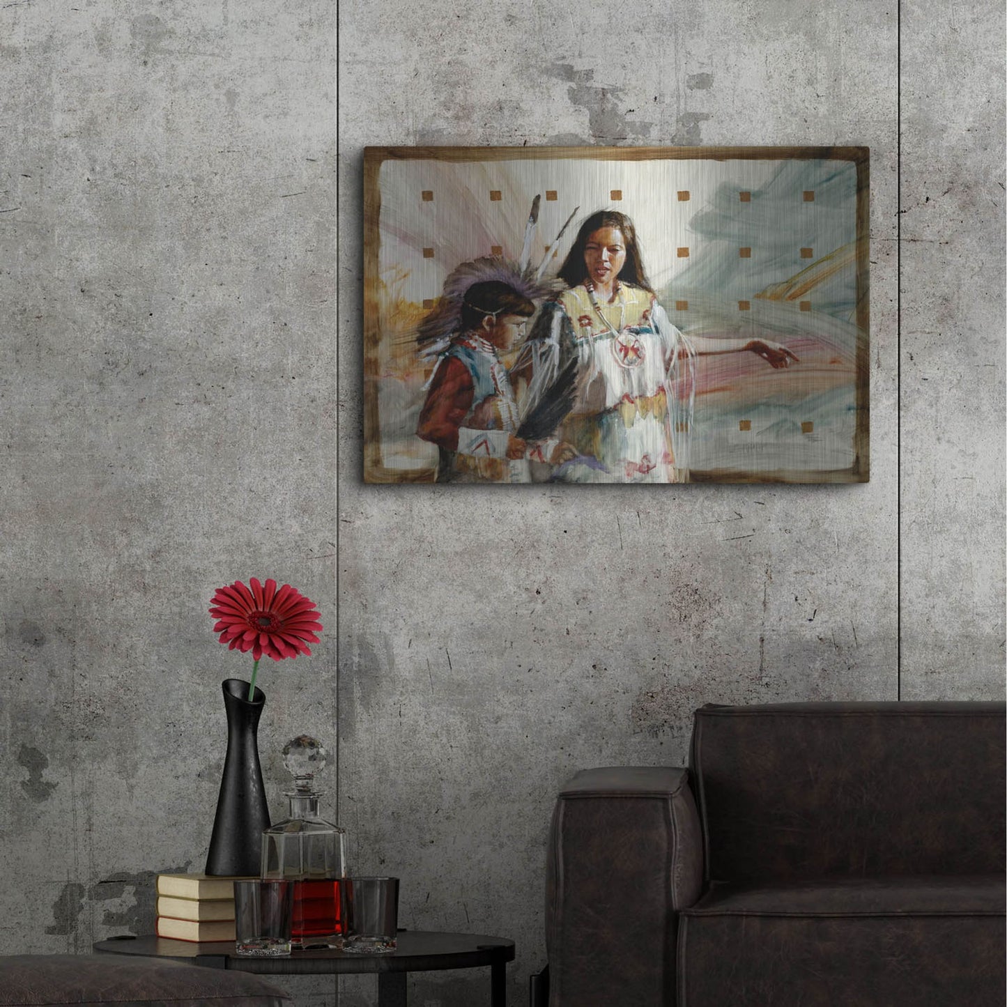 Luxe Metal Art 'Secrets' by J. E. Knauf, Metal Wall Art,36x24
