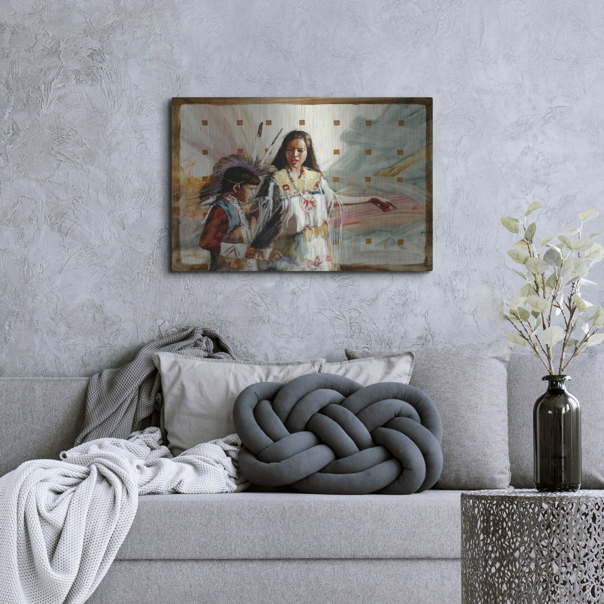 Luxe Metal Art 'Secrets' by J. E. Knauf, Metal Wall Art,36x24