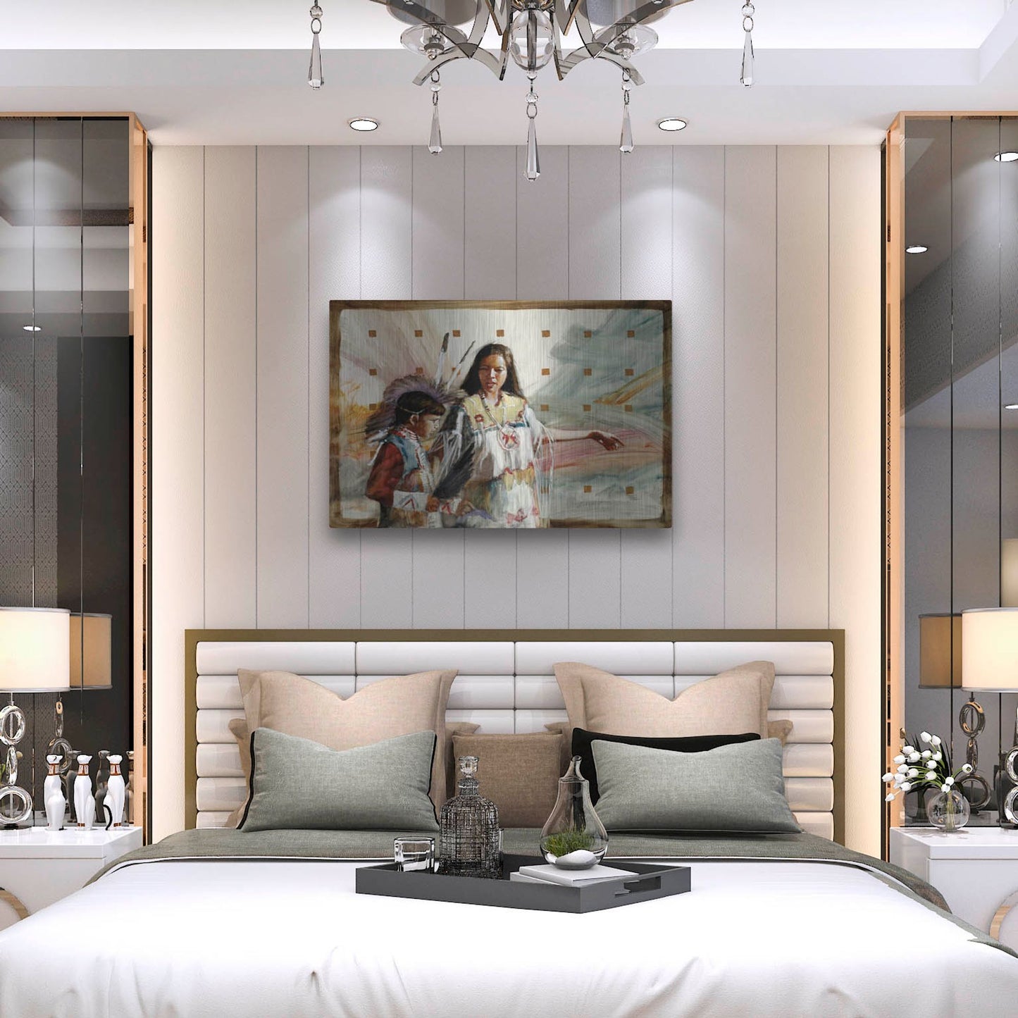 Luxe Metal Art 'Secrets' by J. E. Knauf, Metal Wall Art,36x24