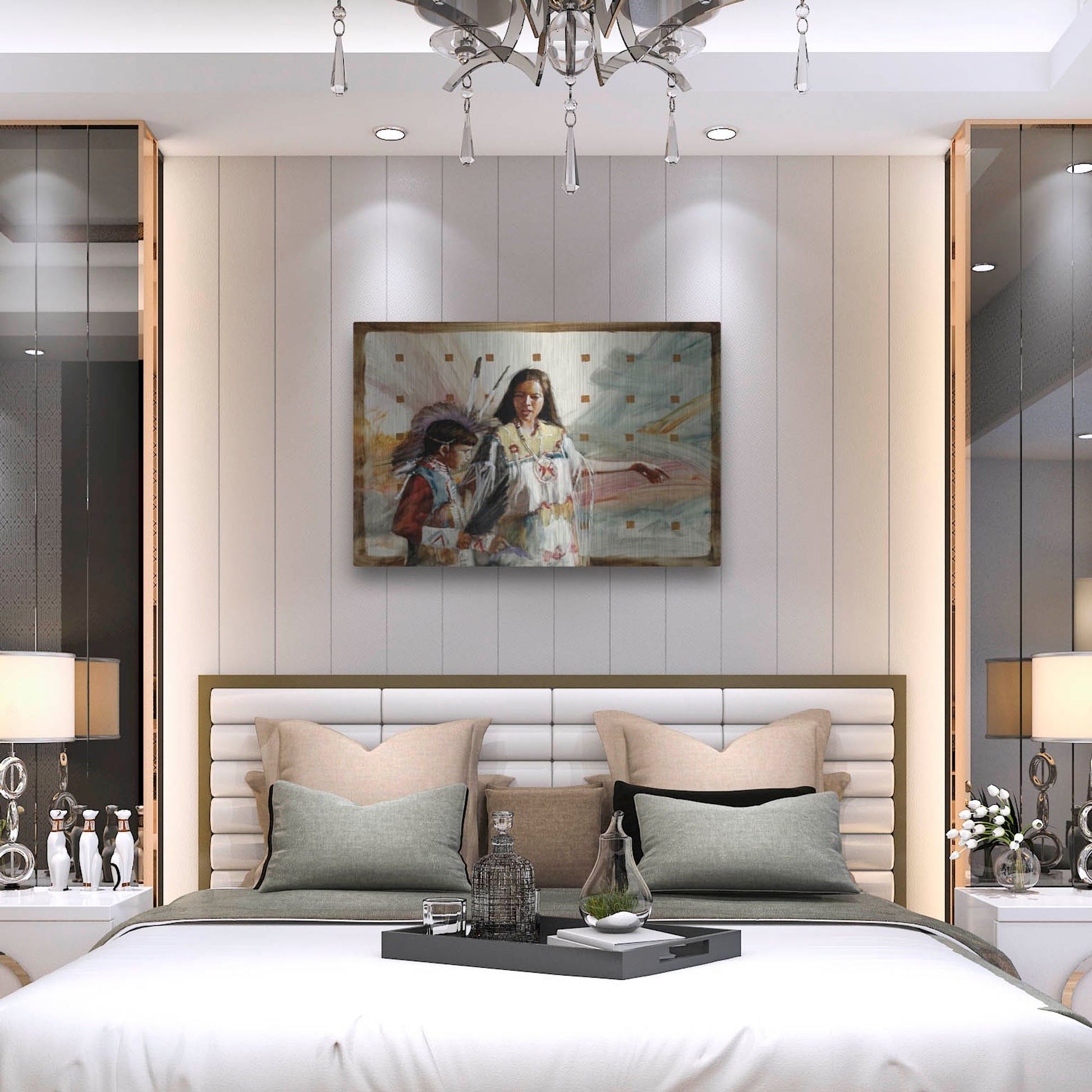 Luxe Metal Art 'Secrets' by J. E. Knauf, Metal Wall Art,36x24
