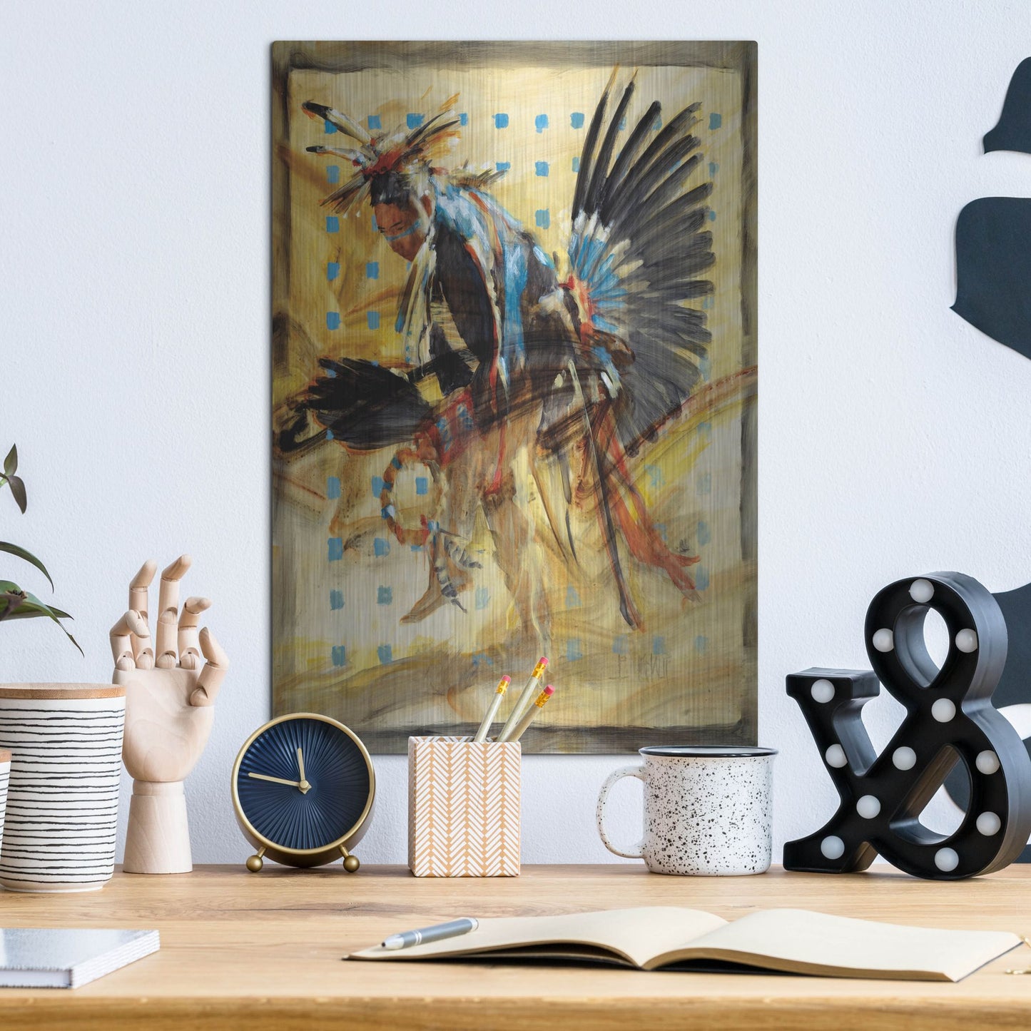 Luxe Metal Art 'Shift' by J. E. Knauf, Metal Wall Art,12x16