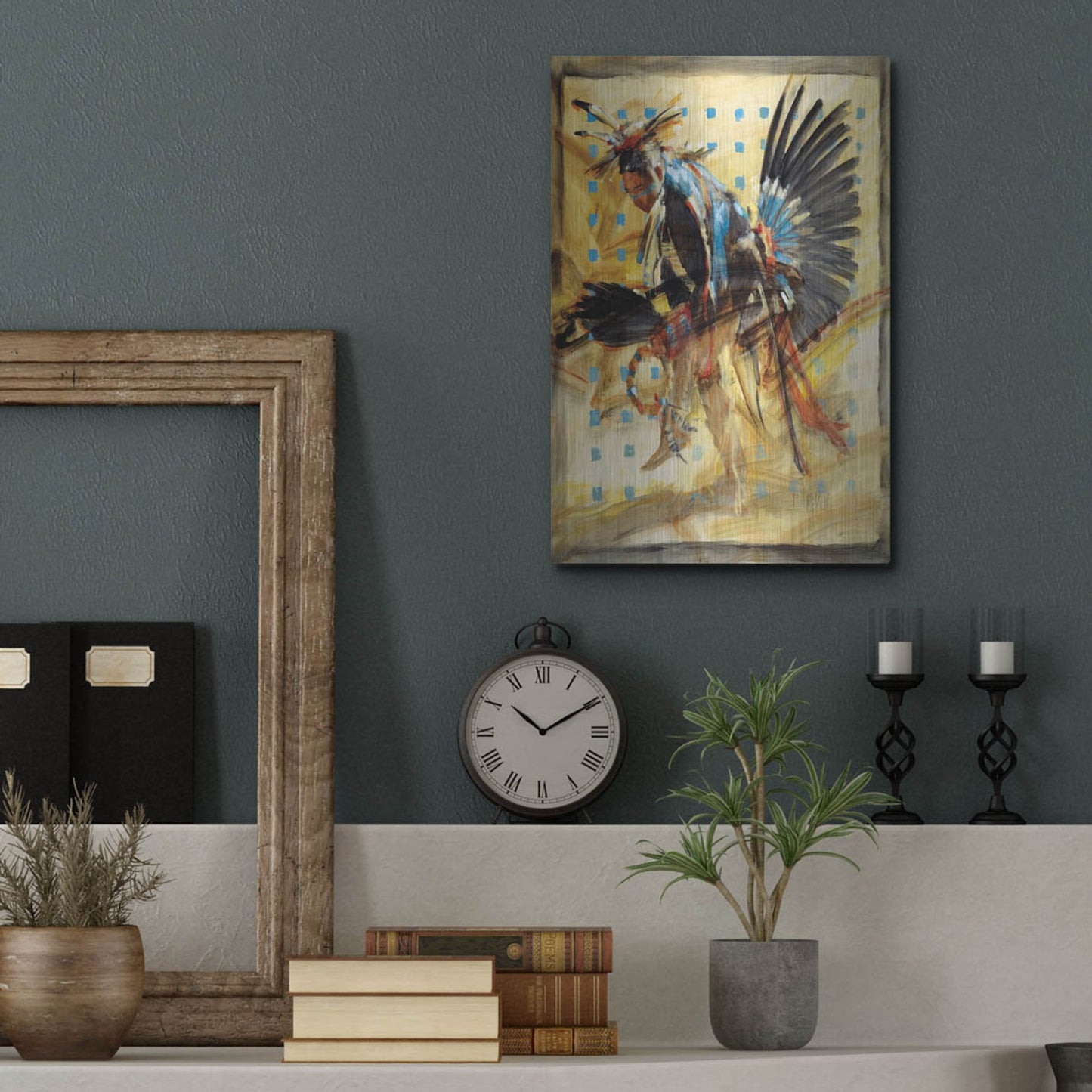 Luxe Metal Art 'Shift' by J. E. Knauf, Metal Wall Art,12x16