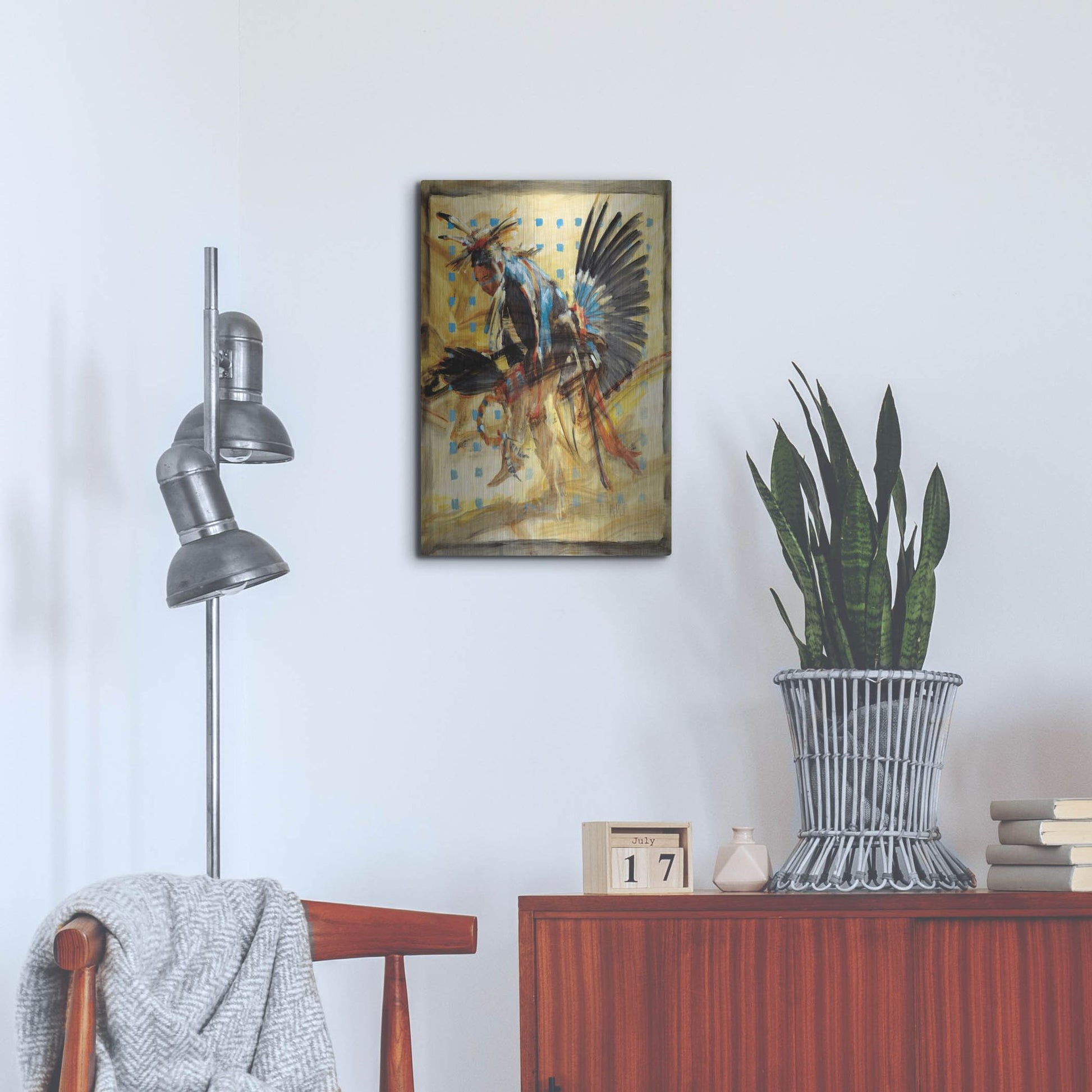 Luxe Metal Art 'Shift' by J. E. Knauf, Metal Wall Art,16x24