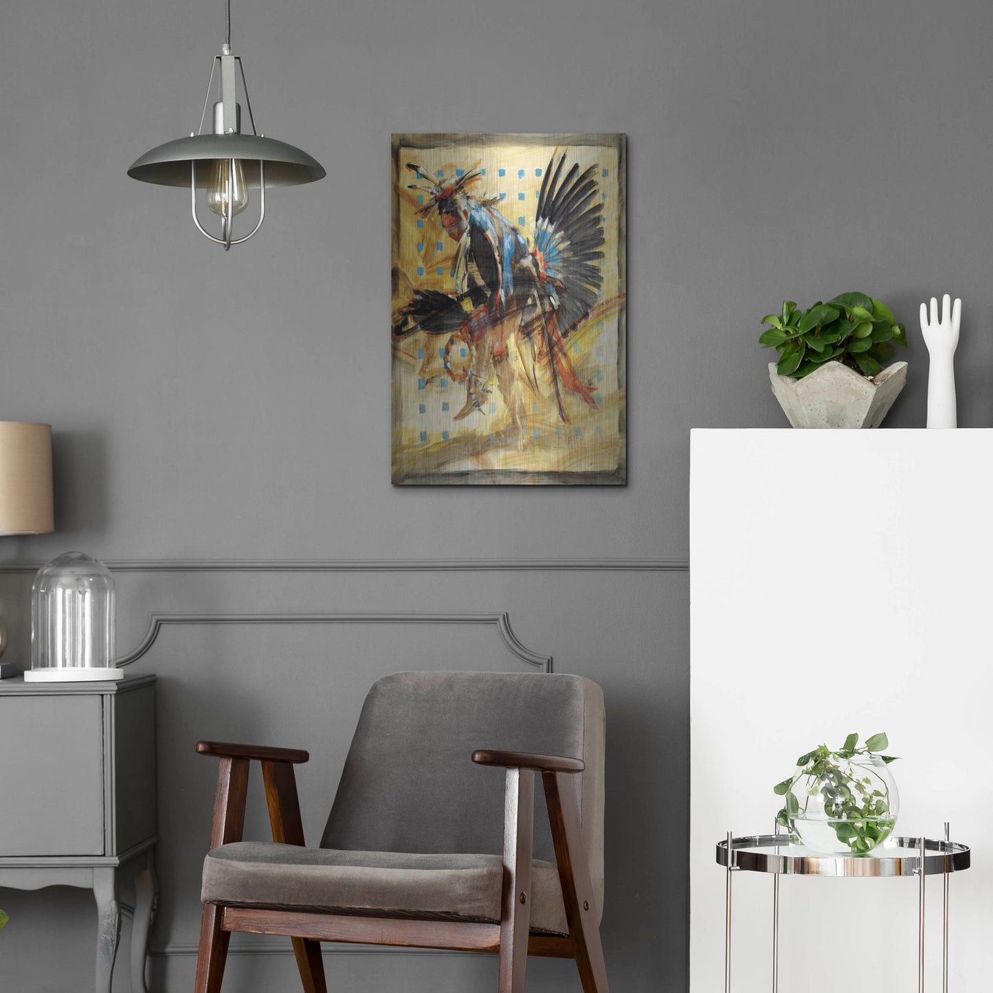 Luxe Metal Art 'Shift' by J. E. Knauf, Metal Wall Art,16x24
