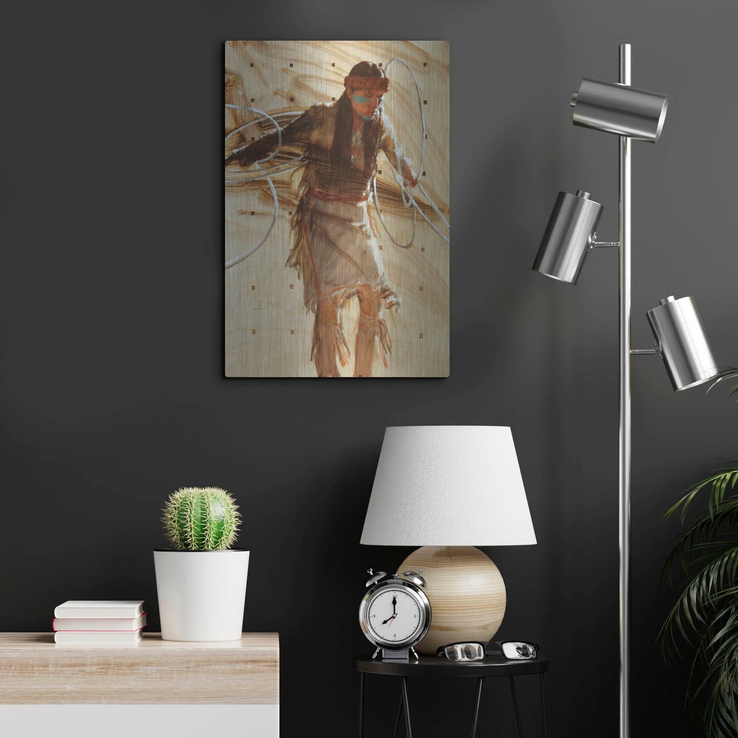 Luxe Metal Art 'In The Center' by J. E. Knauf, Metal Wall Art,16x24