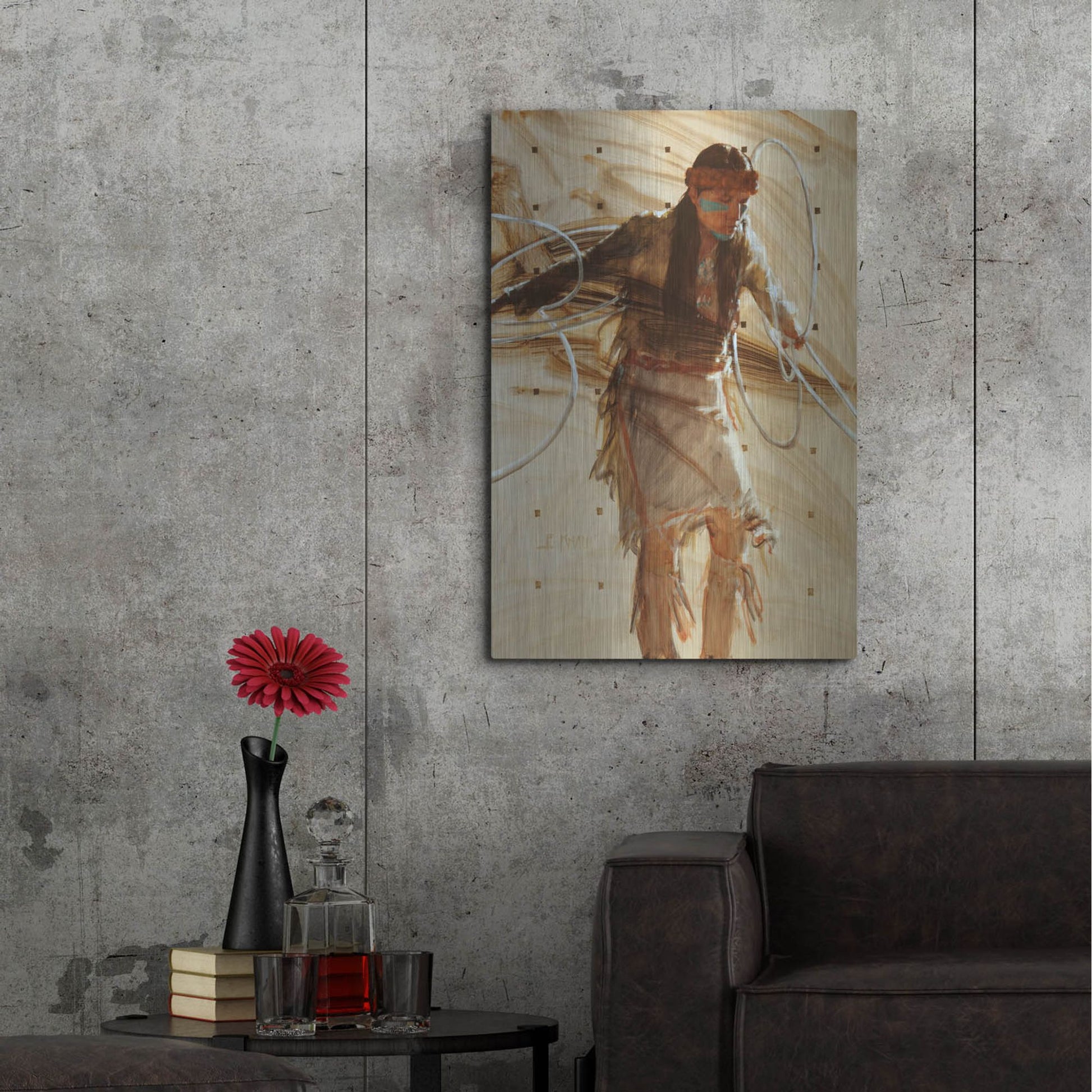 Luxe Metal Art 'In The Center' by J. E. Knauf, Metal Wall Art,24x36