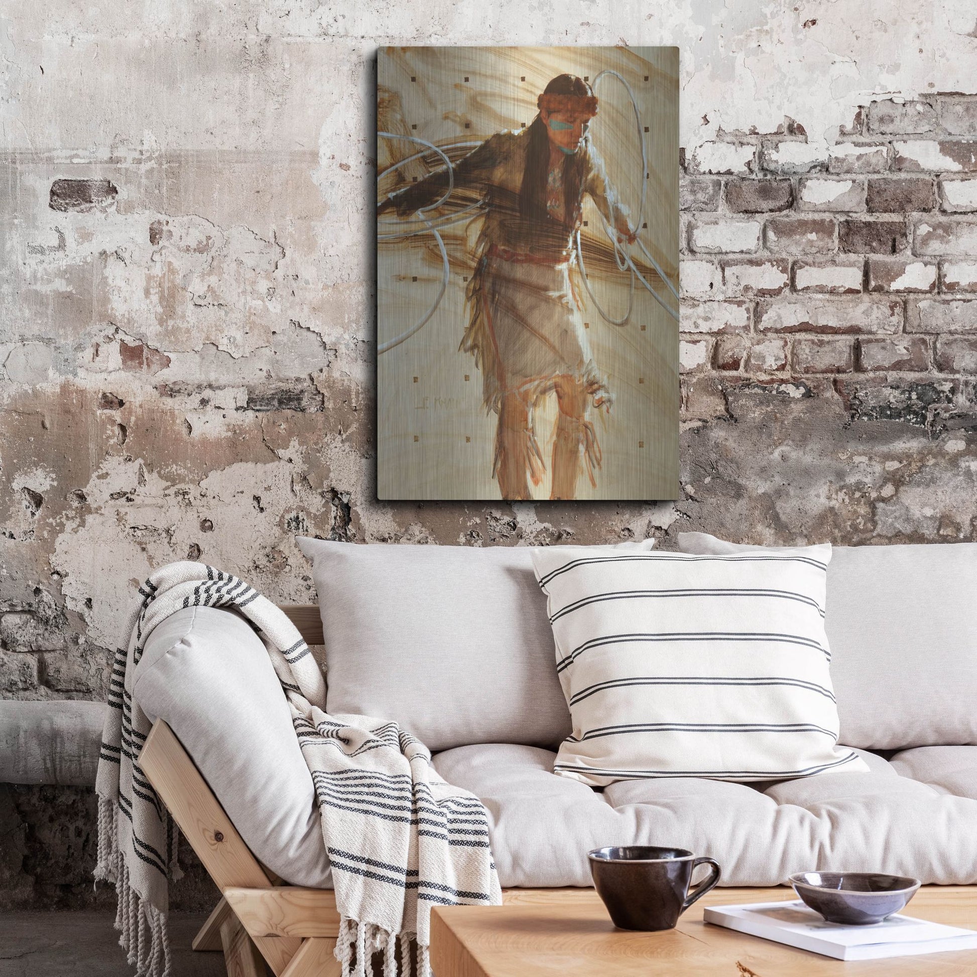 Luxe Metal Art 'In The Center' by J. E. Knauf, Metal Wall Art,24x36