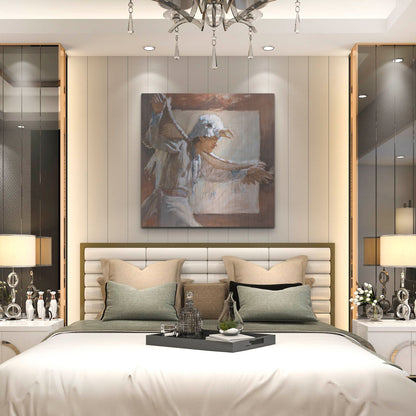 Luxe Metal Art 'Eagle Dance' by J. E. Knauf, Metal Wall Art,36x36