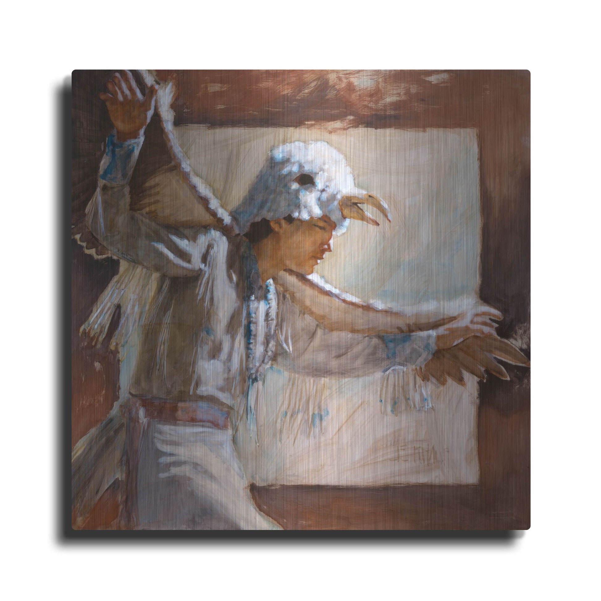 Luxe Metal Art 'Eagle Dance' by J. E. Knauf, Metal Wall Art