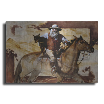 Luxe Metal Art 'Hitchin' A Ride' by J. E. Knauf, Metal Wall Art