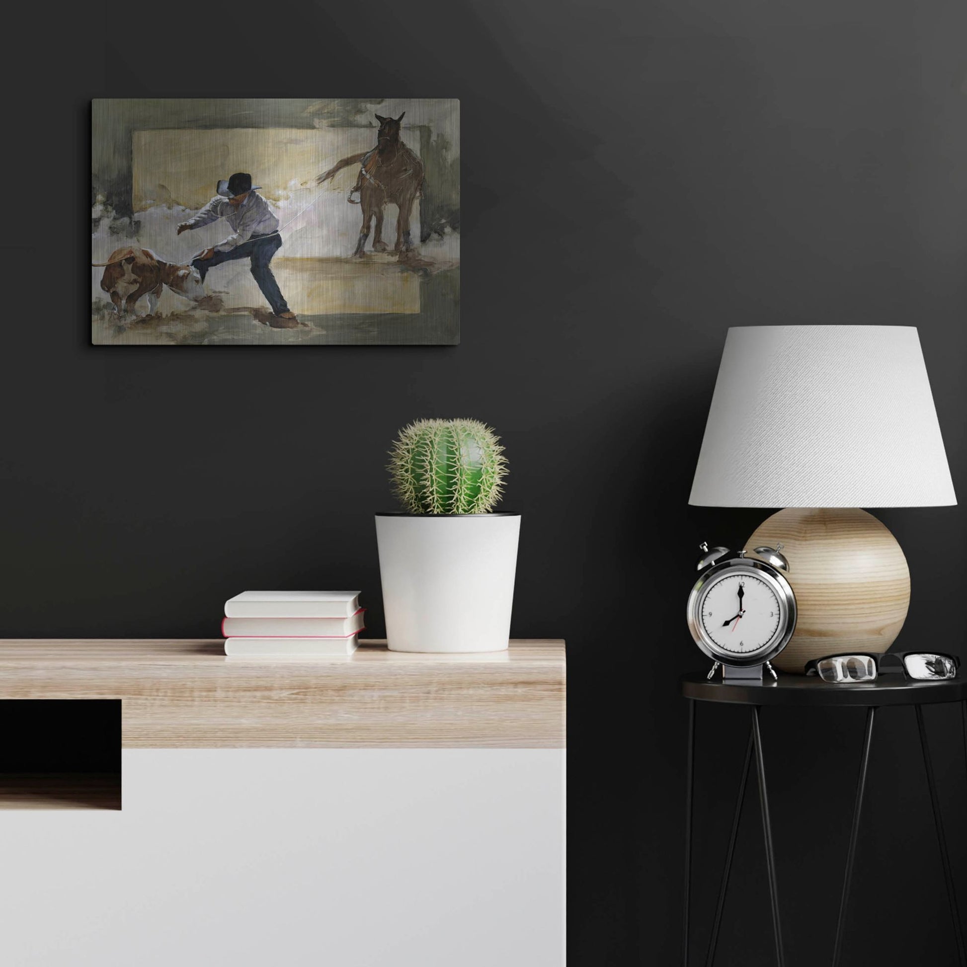 Luxe Metal Art 'Gotcha!' by J. E. Knauf, Metal Wall Art,24x16