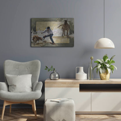 Luxe Metal Art 'Gotcha!' by J. E. Knauf, Metal Wall Art,24x16