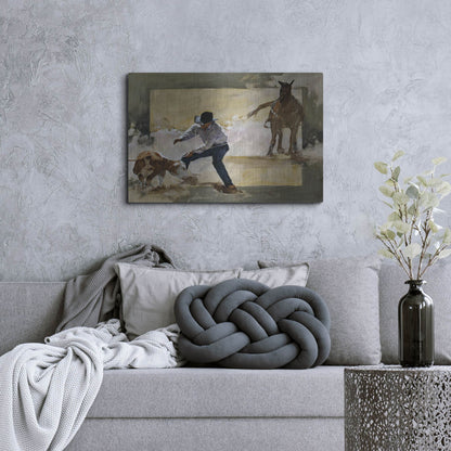 Luxe Metal Art 'Gotcha!' by J. E. Knauf, Metal Wall Art,36x24