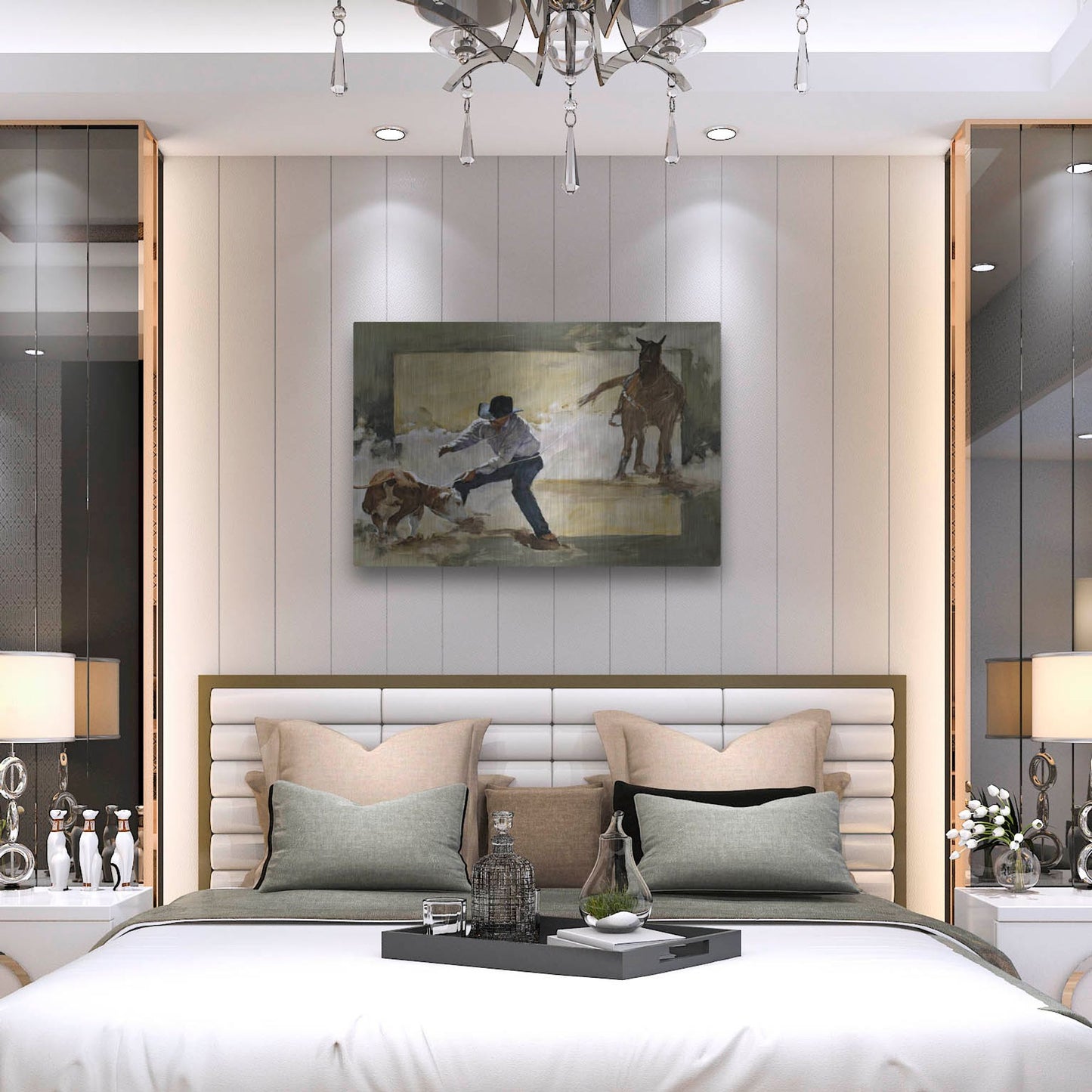 Luxe Metal Art 'Gotcha!' by J. E. Knauf, Metal Wall Art,36x24