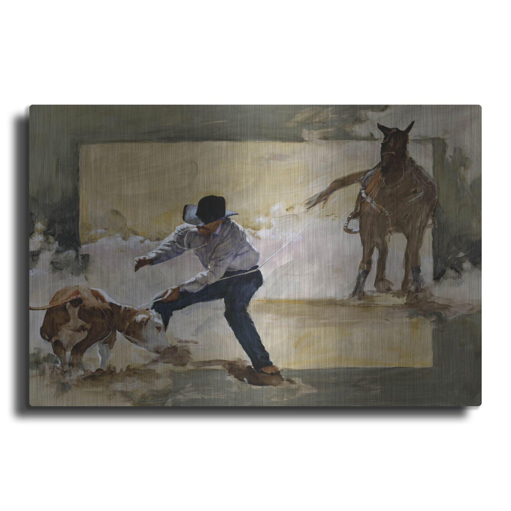 Luxe Metal Art 'Gotcha!' by J. E. Knauf, Metal Wall Art